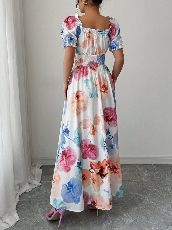 Rochie maxi SHEIN, mix culori