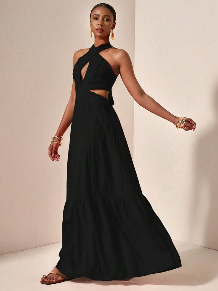 SHEIN maxi ruha, fekete