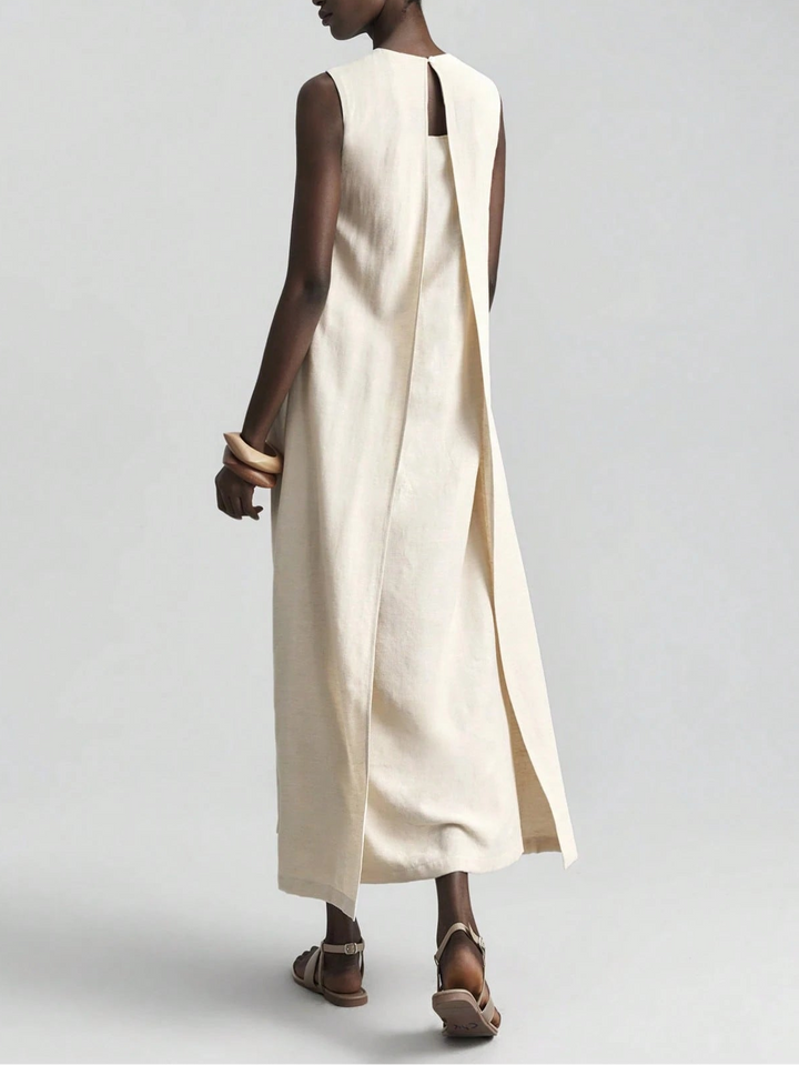Rochie maxi Shein, crem