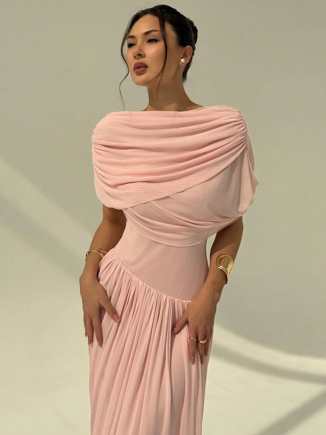 Rochie maxi SHEIN, roz
