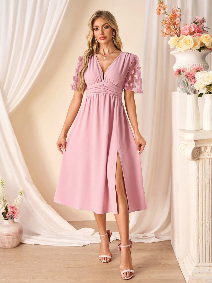 Rochie midi SHEIN, roz