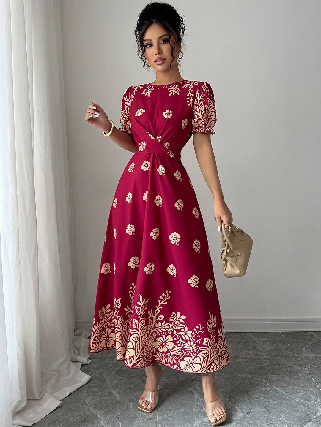 SHEIN Maxi ruha, piros