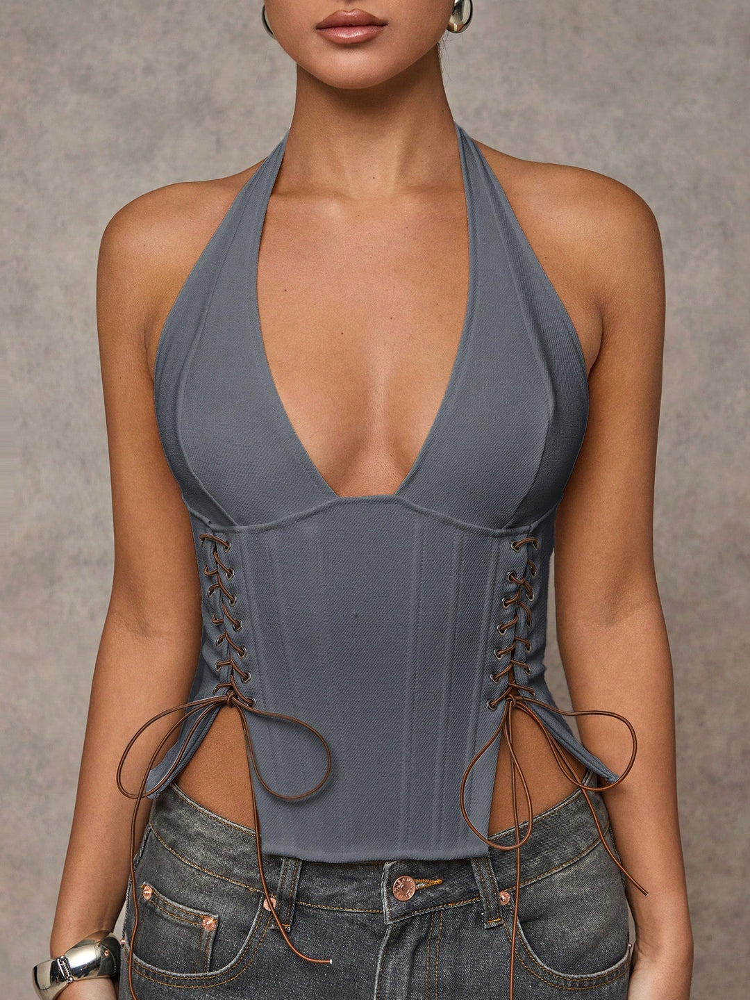 Top Shein, gri