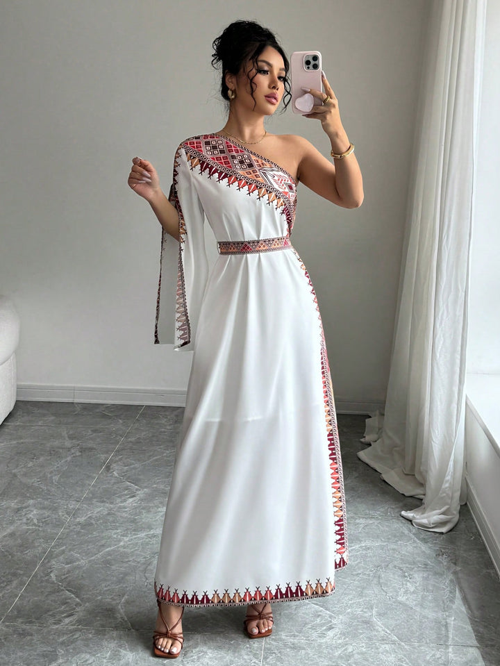 Rochie maxi SHEIN, alb