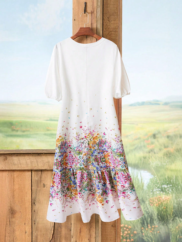 Rochie maxi SHEIN, mix culori