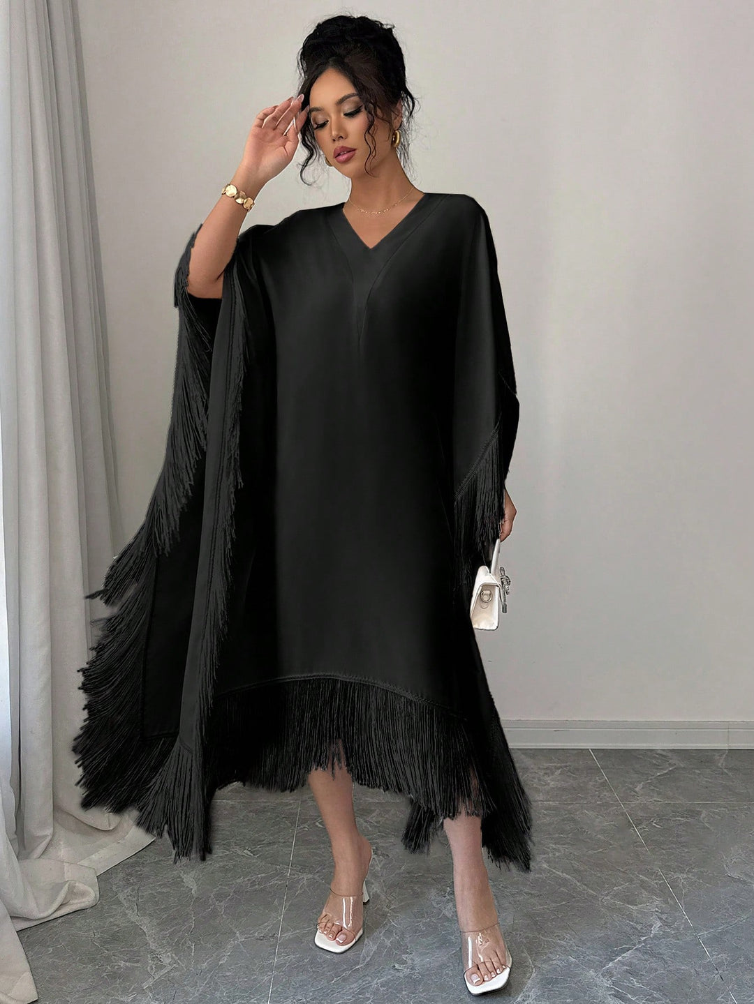 Rochie maxi SHEIN, negru