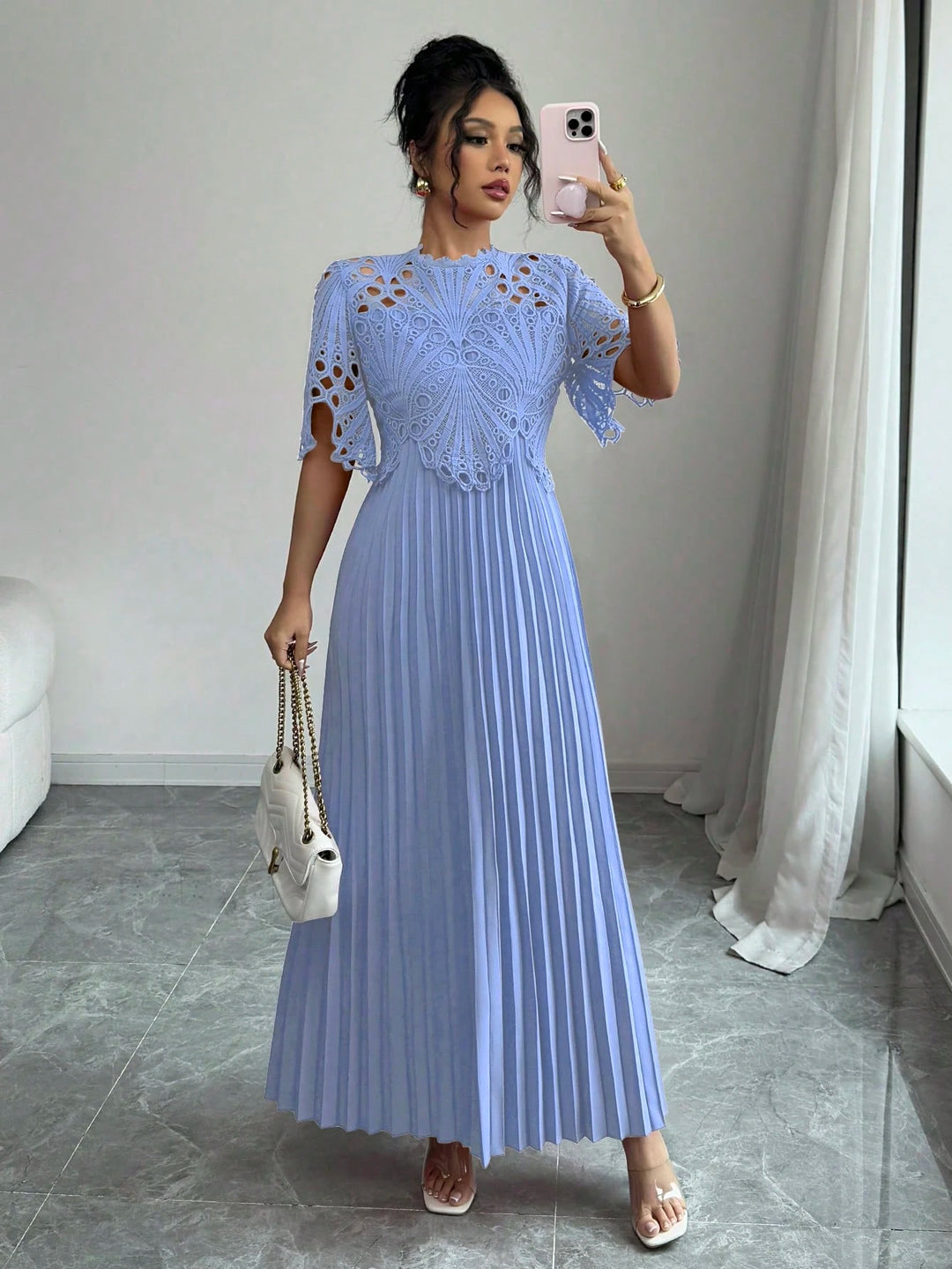 Rochie maxi SHEIN, albastru