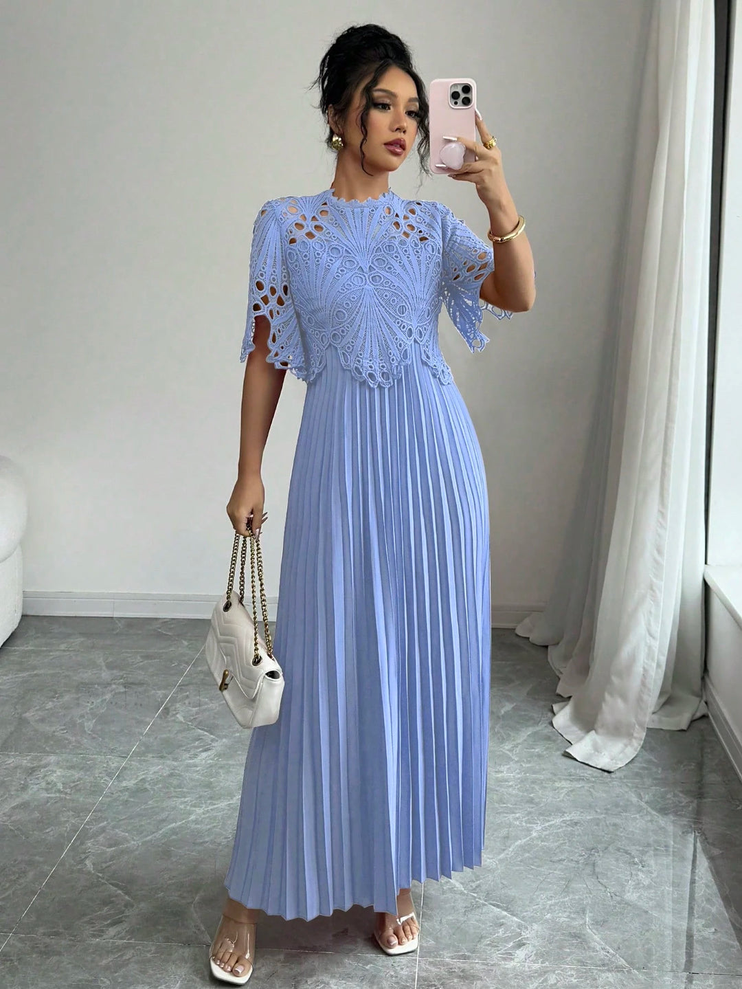 Rochie maxi SHEIN, albastru