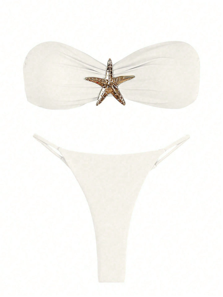 SHEIN bikinifelső, fehér
