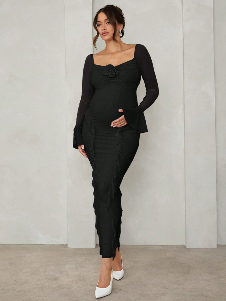 Rochie maxi SHEIN, negru
