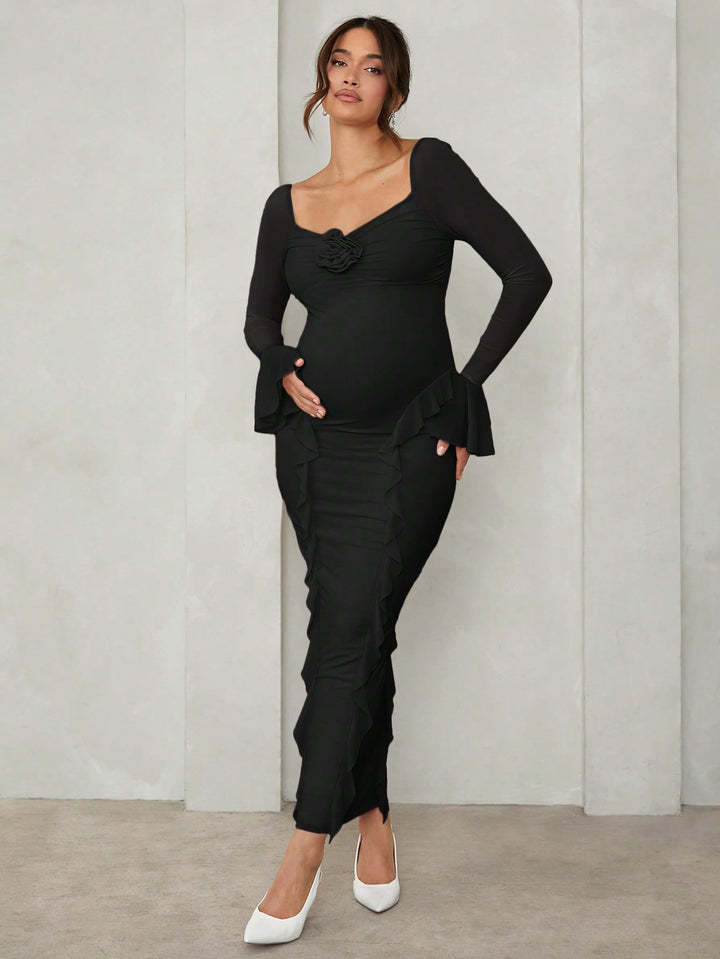 Rochie maxi SHEIN, negru