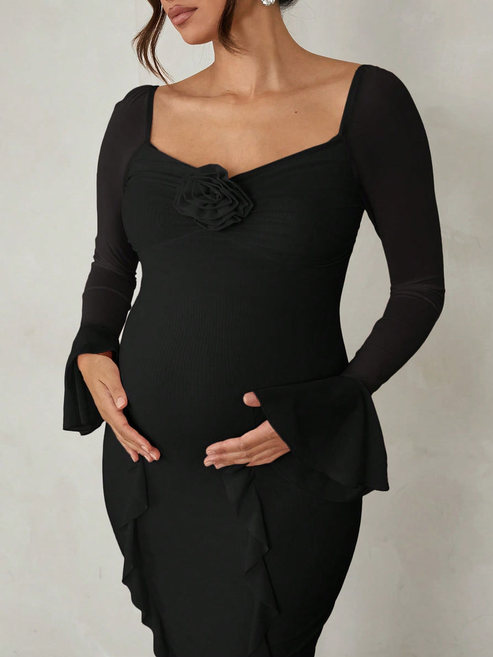 Rochie maxi SHEIN, negru