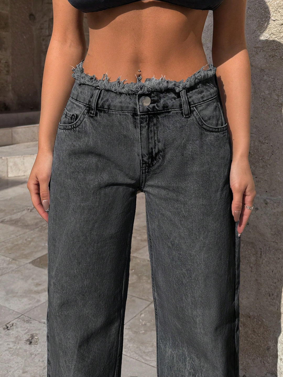 Jeans SHEIN, gri