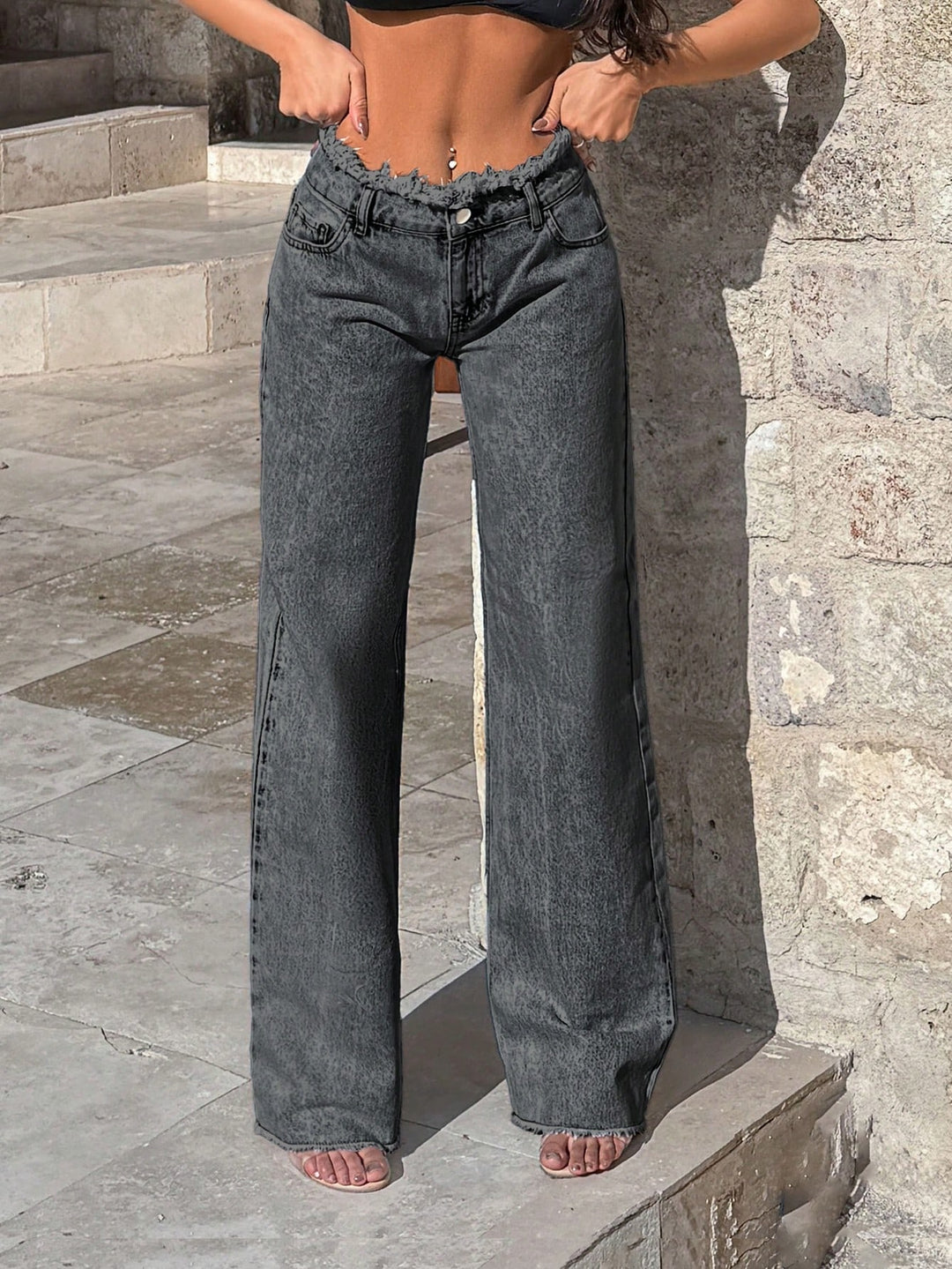 Jeans SHEIN, gri