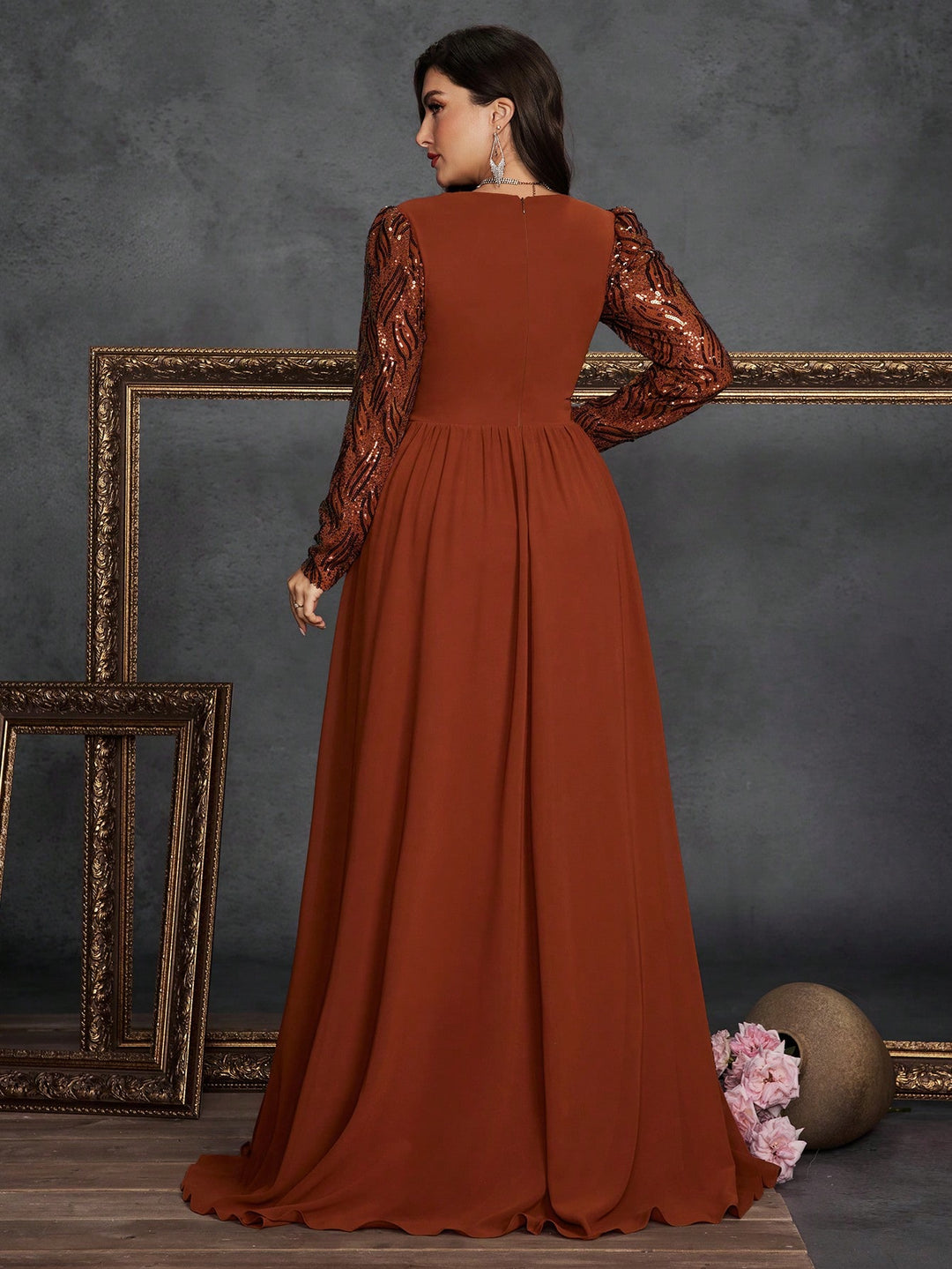 Rochie SHEIN, maro
