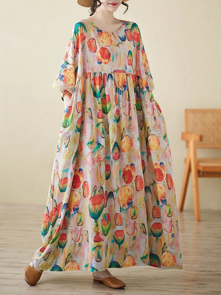 Rochie maxi SHEIN, mix culori