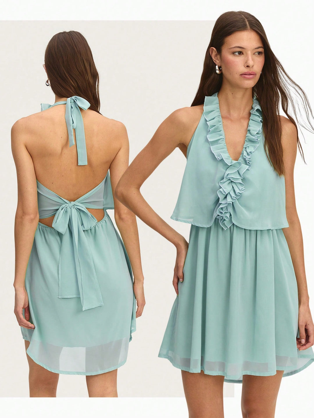 Rochie mini SHEIN, verde