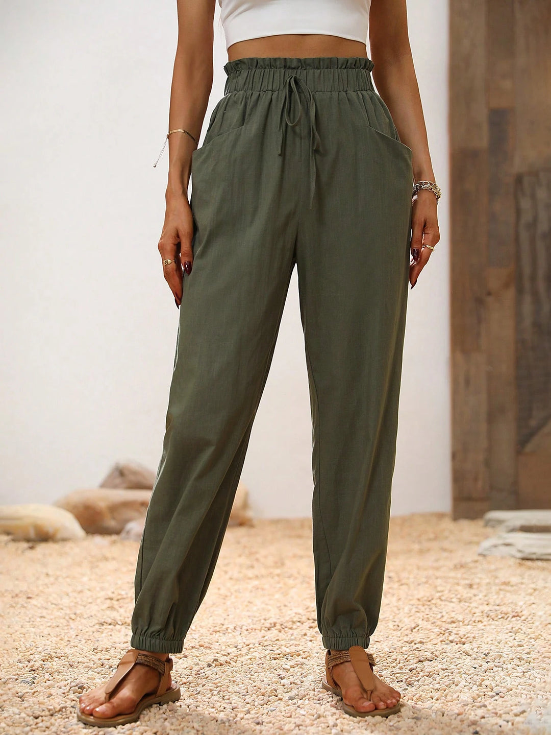 Pantaloni SHEIN, kaki