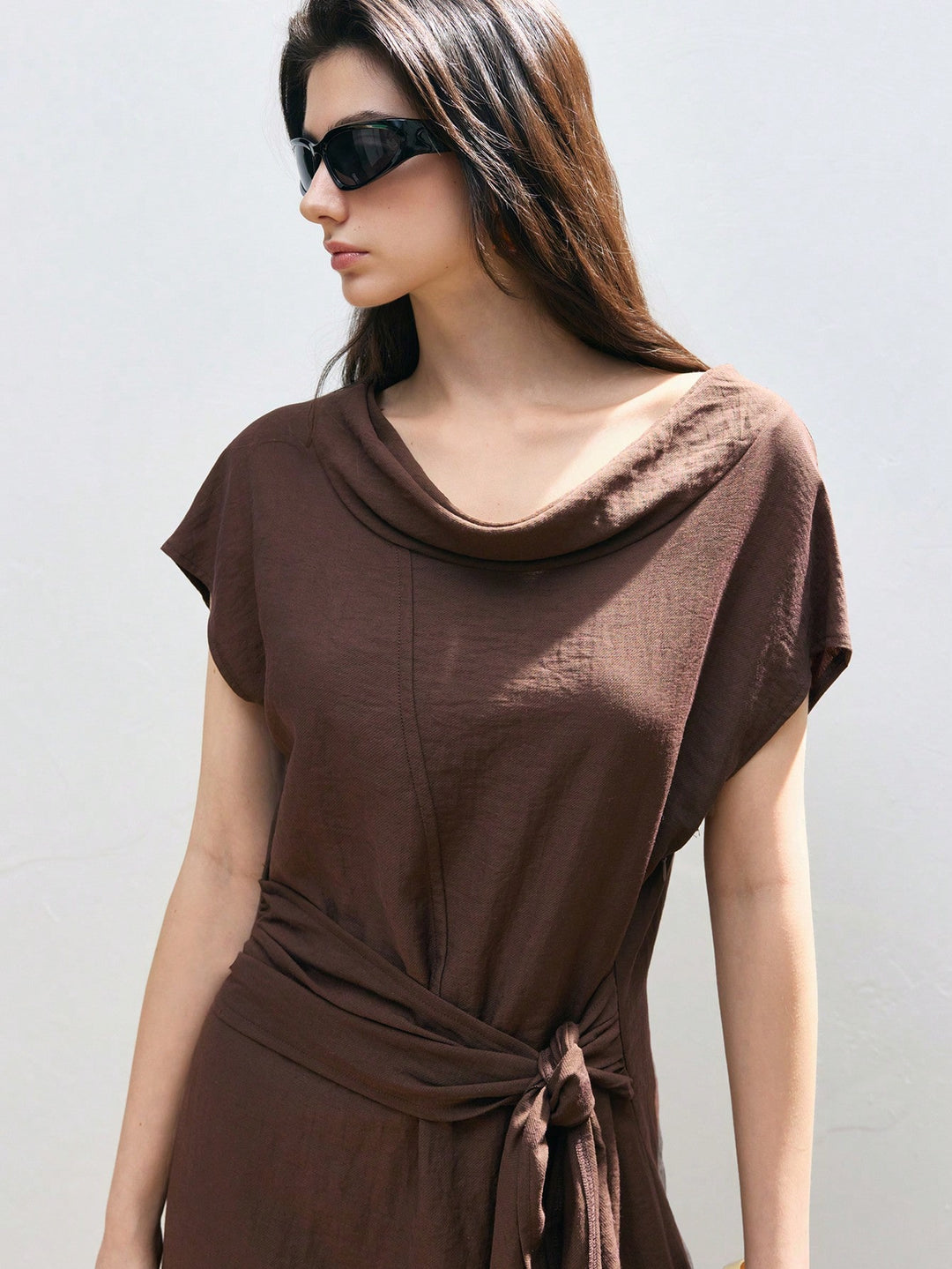 Rochie maxi SHEIN, maro