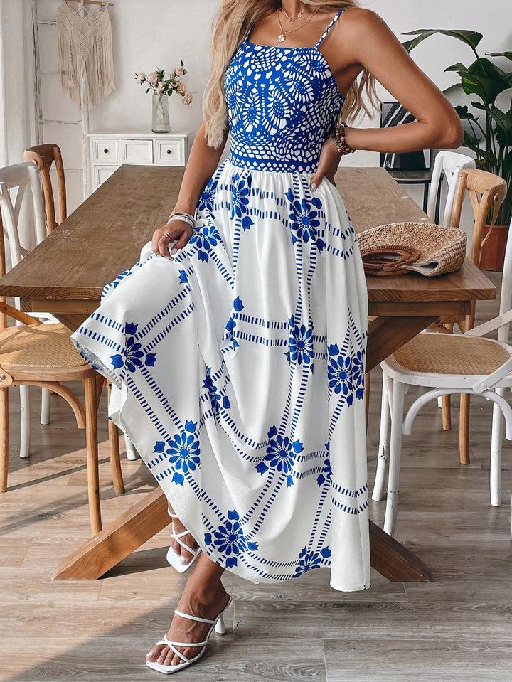 Rochie maxi SHEIN, albastru
