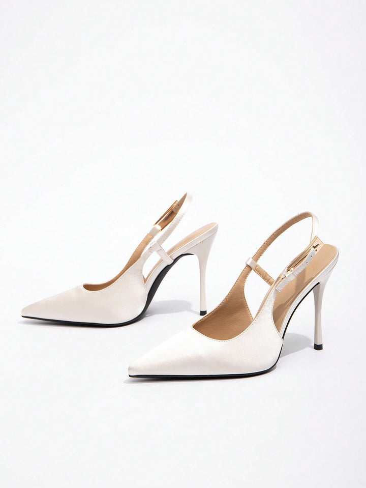 Pantofi cu toc SHEIN, bej