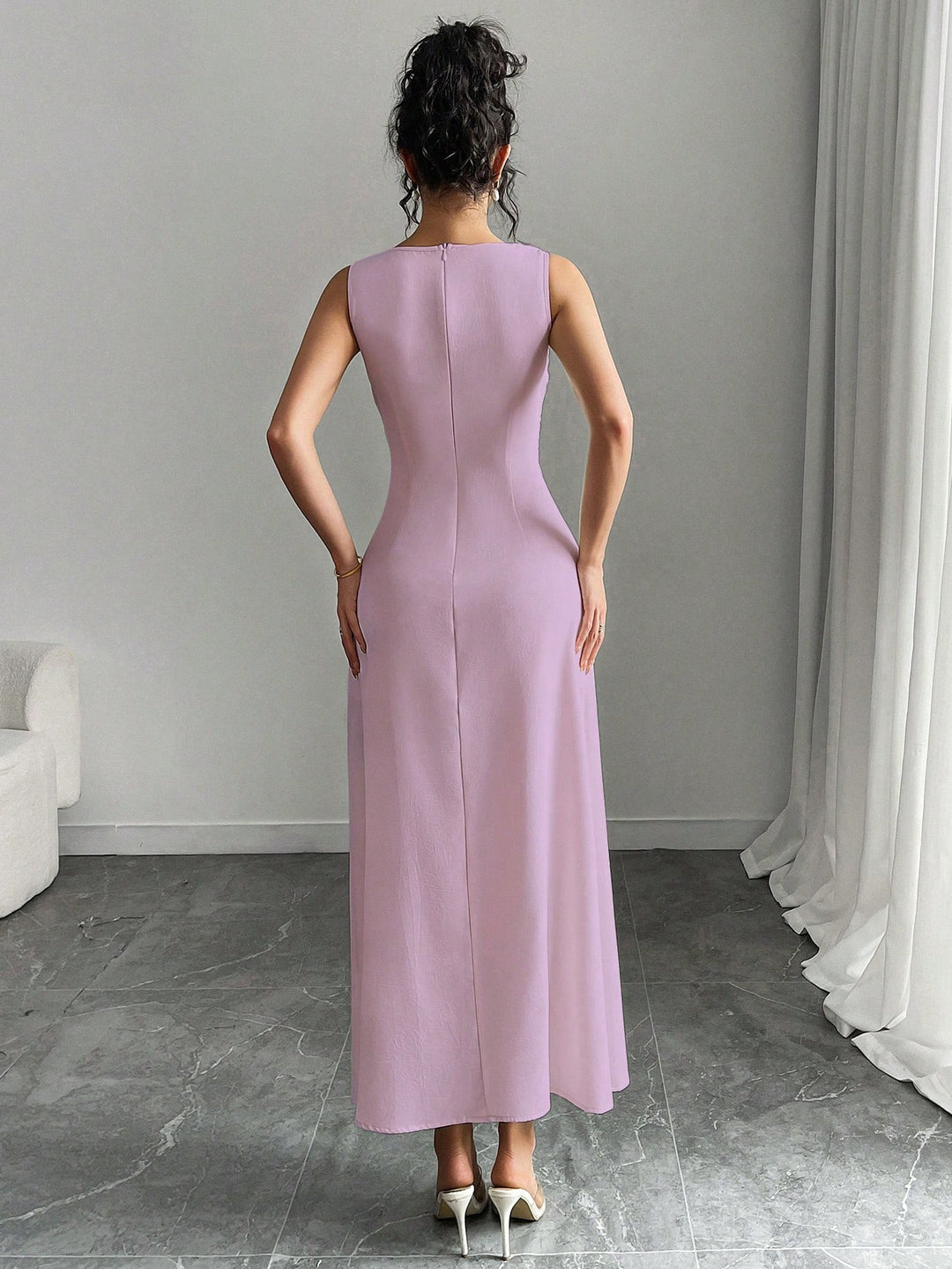 SHEIN midi ruha, lila
