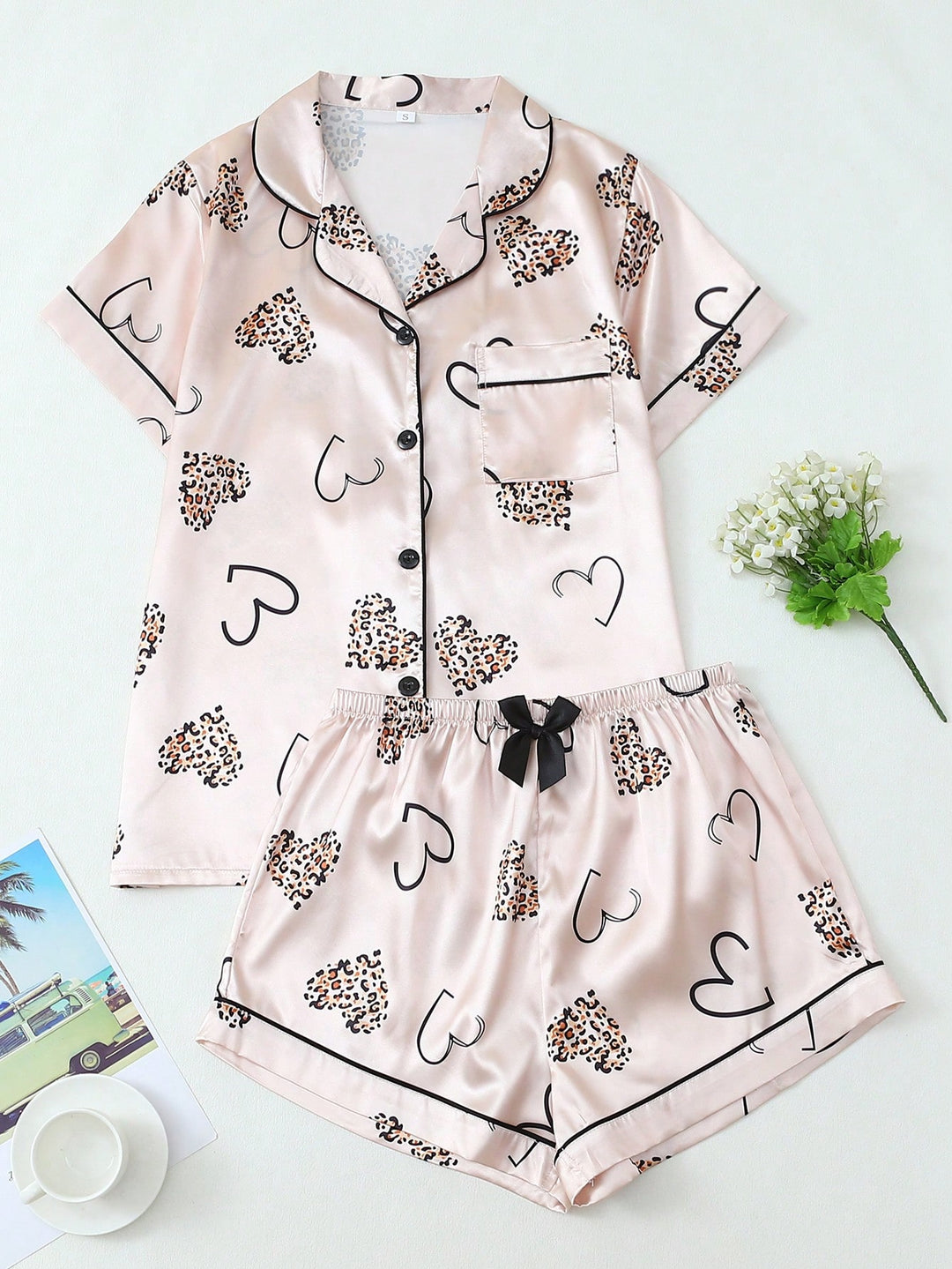 Compleu pijamale SHEIN, mix culori