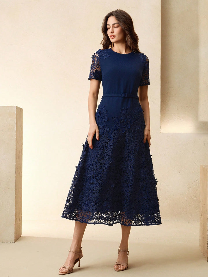 Rochie midi SHEIN, albastru