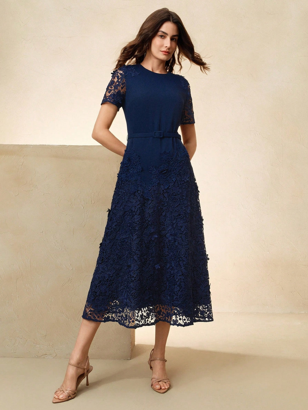 Rochie midi SHEIN, albastru