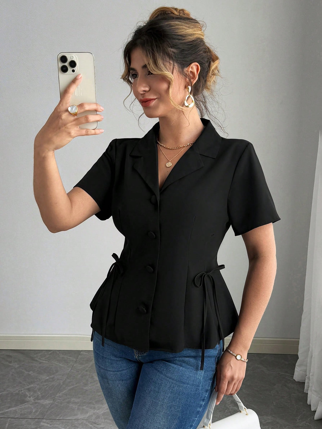 Bluză SHEIN, negru