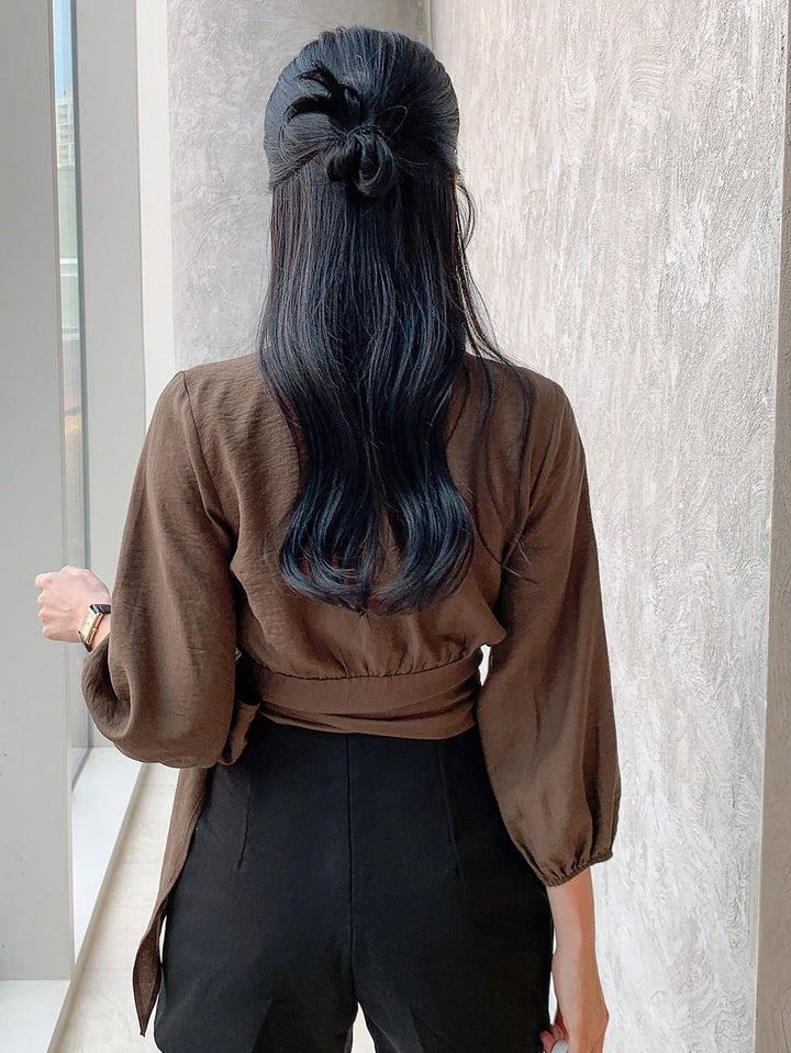 SHEIN blúz, barna