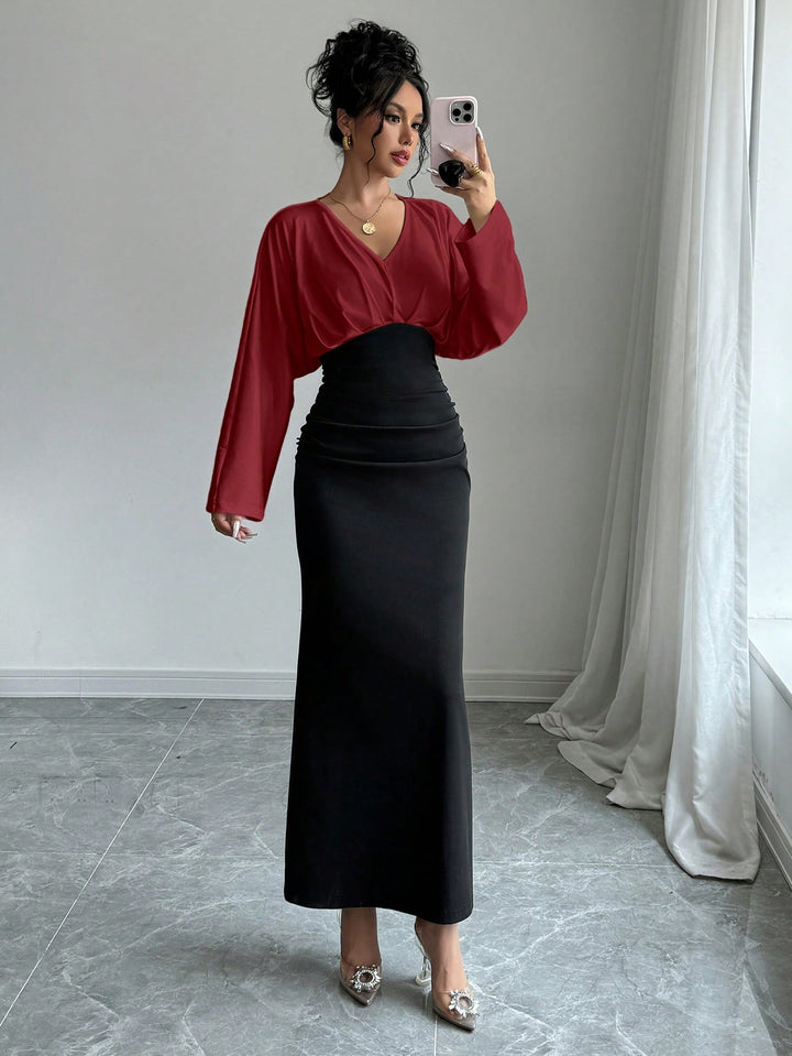 Rochie maxi SHEIN, vișiniu