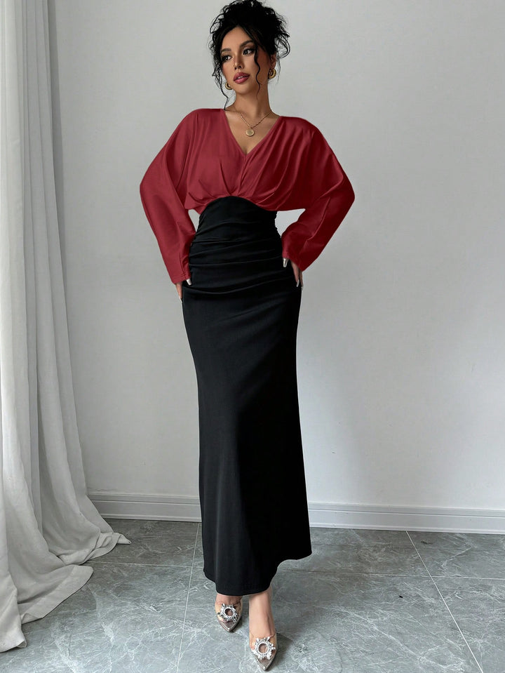 Rochie maxi SHEIN, vișiniu