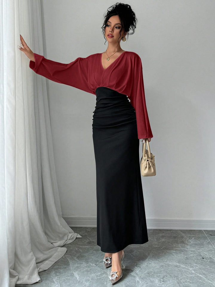 Rochie maxi SHEIN, vișiniu