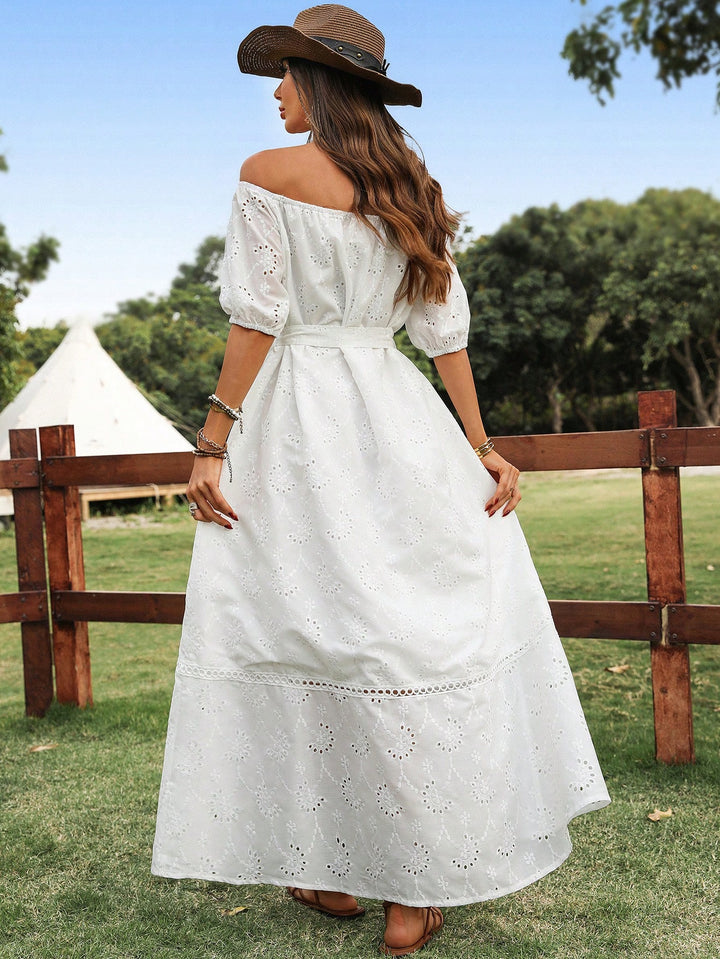 Rochie maxi SHEIN, alb