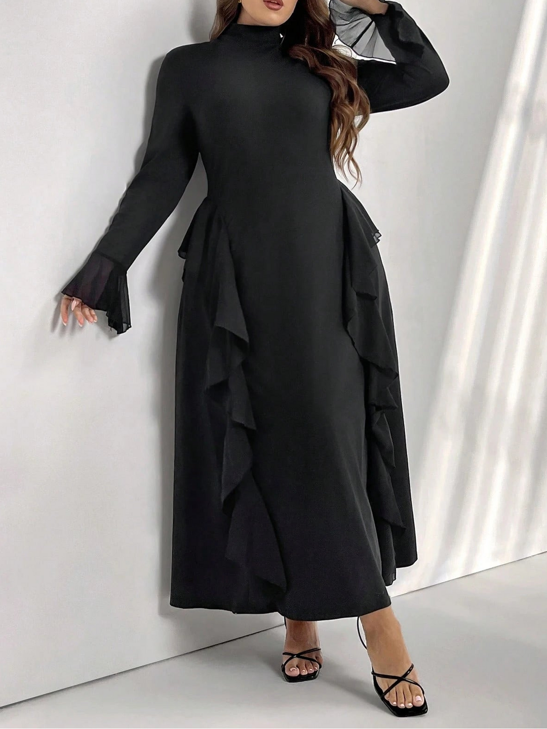 SHEIN Maxi ruha, fekete