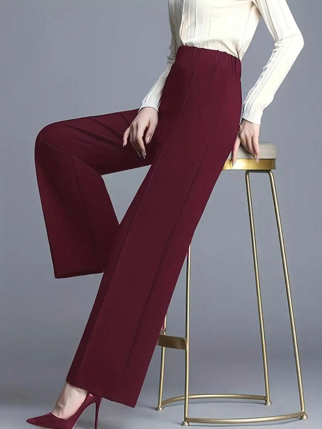 Pantaloni SHEIN, roșu