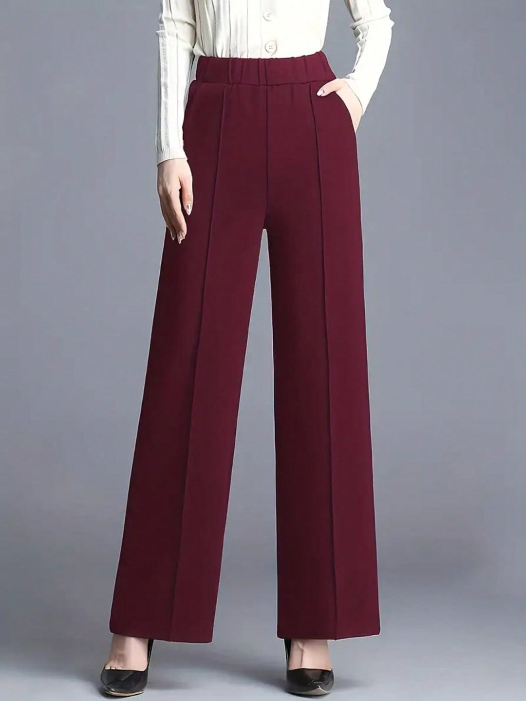 Pantaloni SHEIN, roșu