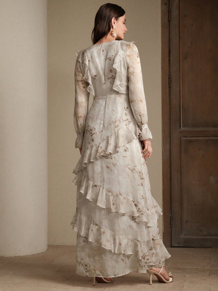 SHEIN maxi ruha, barna