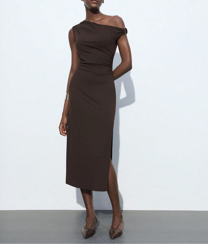 Rochie midi Shein, maro