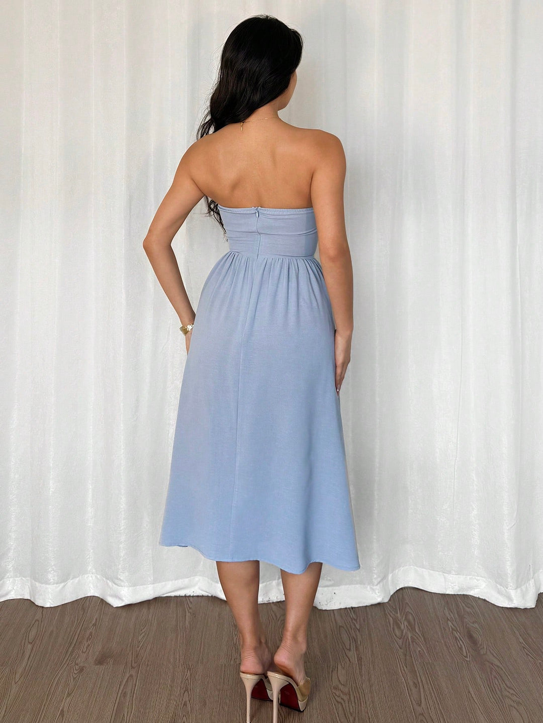 SHEIN maxi ruha, kék