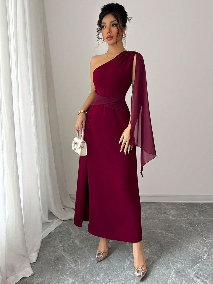Rochie maxi SHEIN, vișiniu