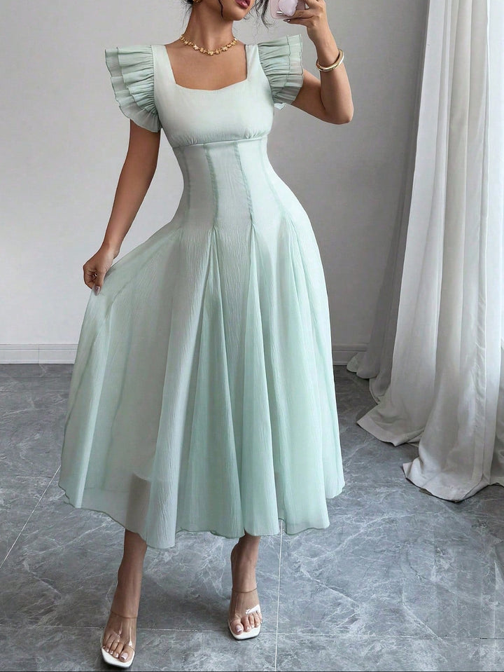 Rochie midi SHEIN, verde