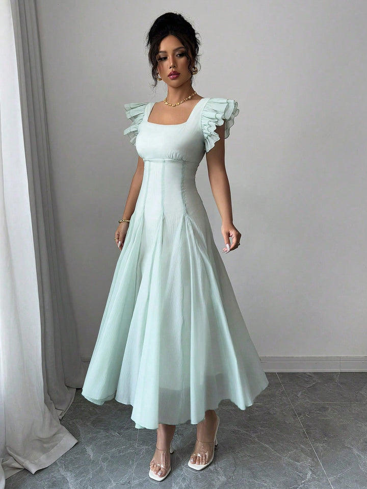 Rochie midi SHEIN, verde
