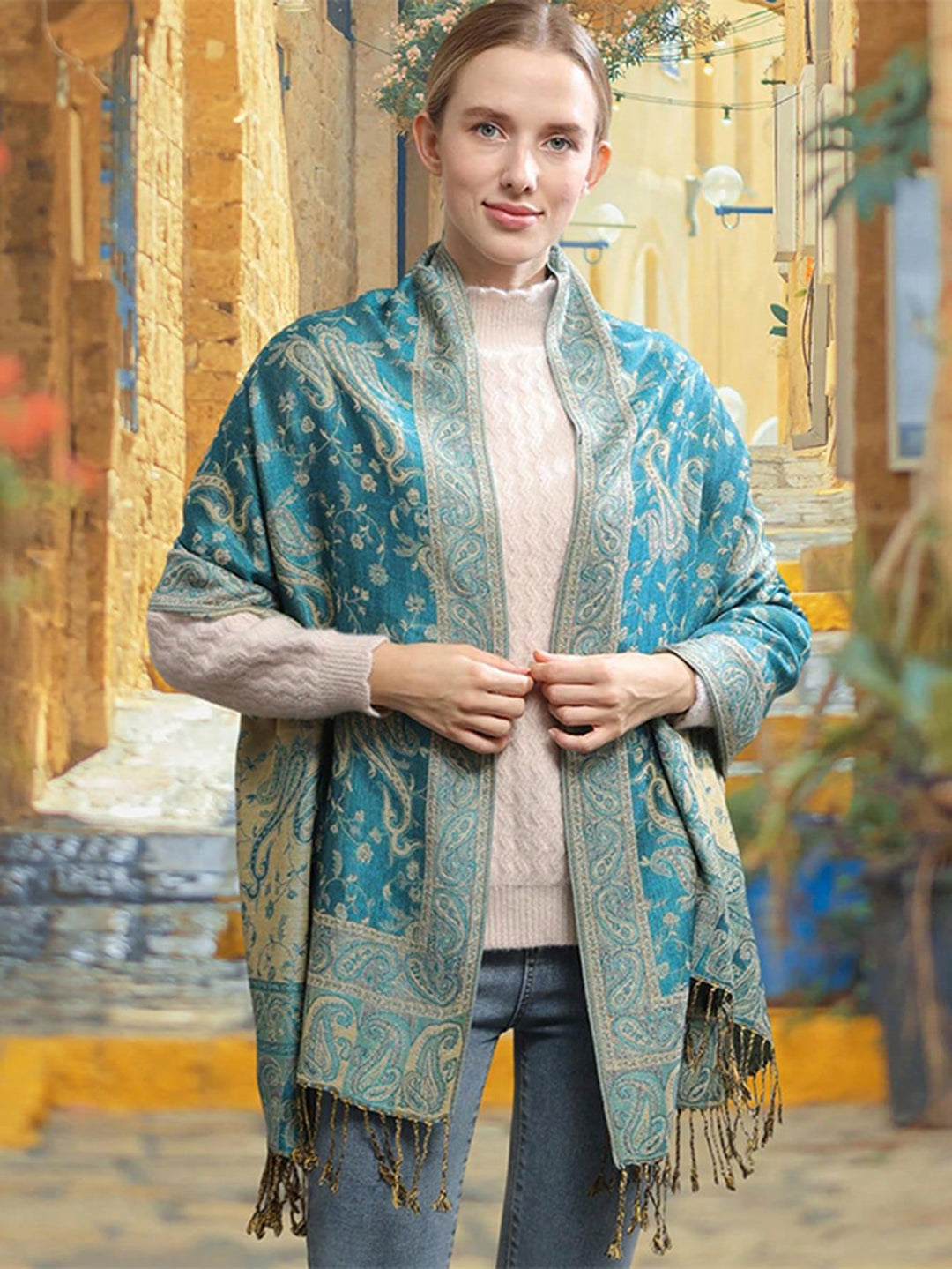 Hijab SHEIN, albastru