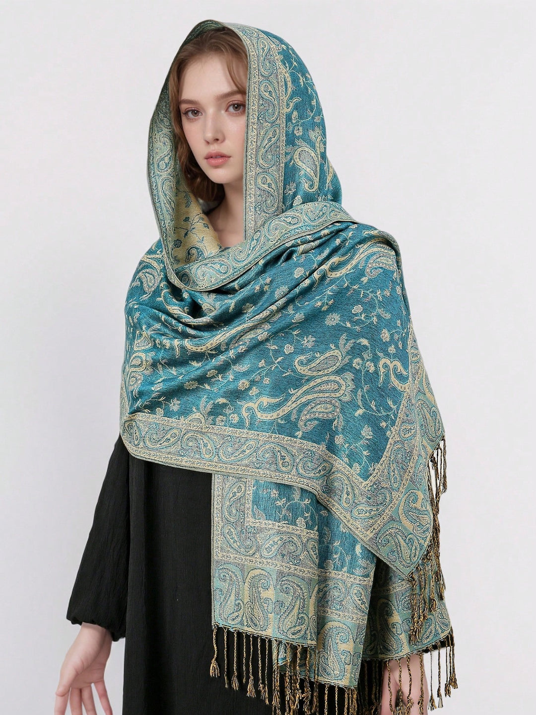 Hijab SHEIN, albastru