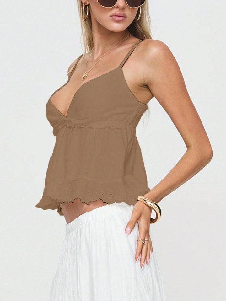 Top SHEIN, kaki