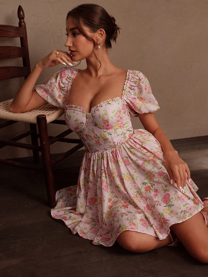 Rochie scurtă SHEIN, roz