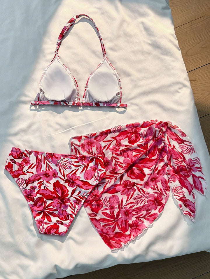 Set costum de baie SHEIN, mix culori