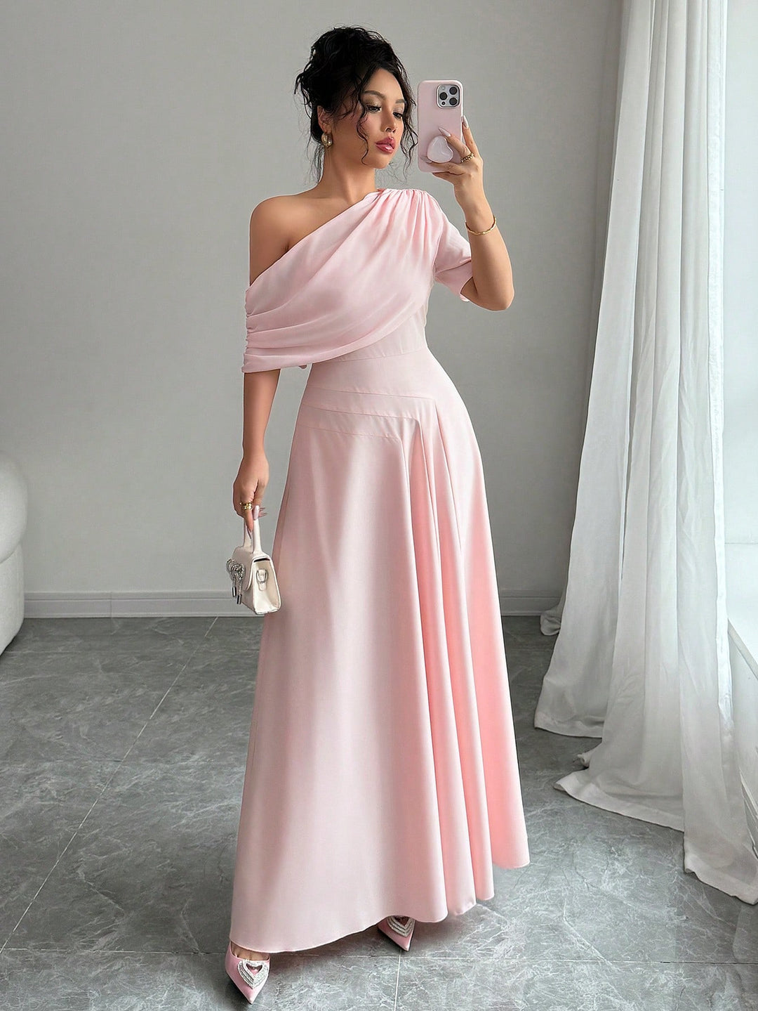Rochie maxi SHEIN, roz